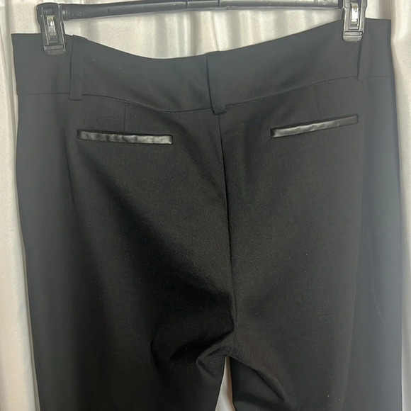 Alfani Pants with Faux Leather Trim Fit and Flare Size 18W - Picture 9 of 9